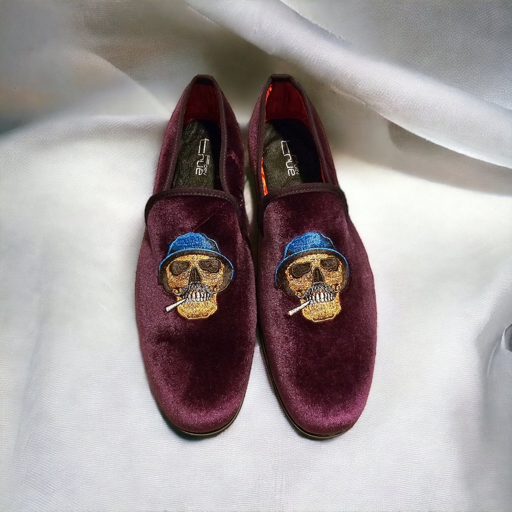 FOEVTRUE Men's Velvet Dress Loafers Size US 12 / EU 46 - NWOT